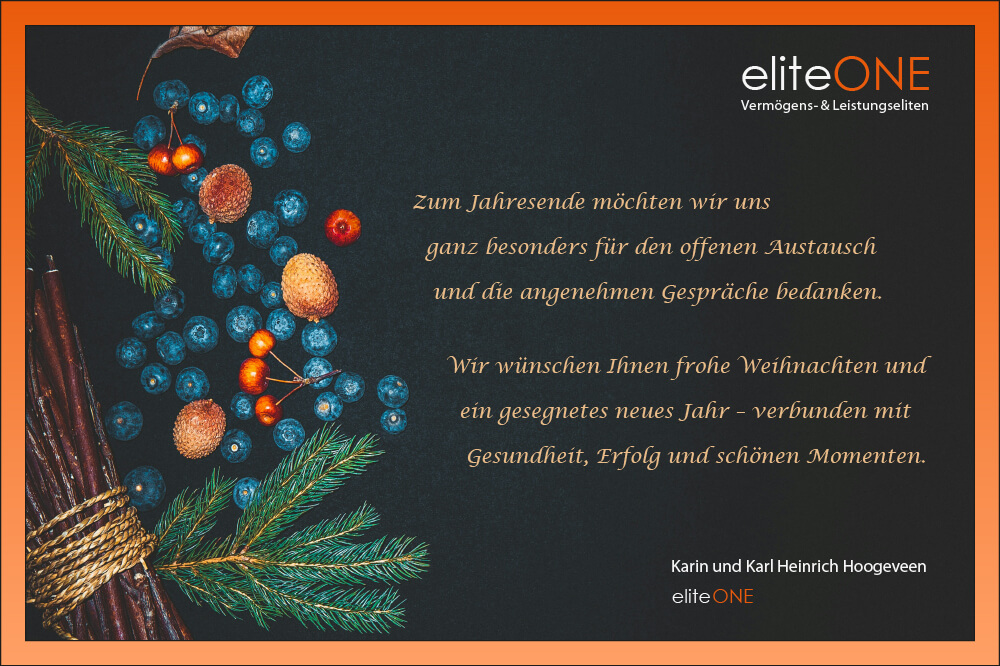 Weihnachtskarte Webseite 2025 eliteONE